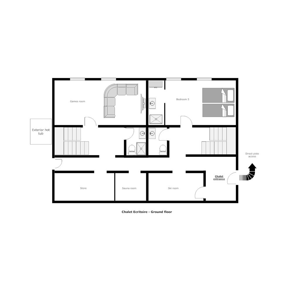 Chalet Ecritoire La Tania Floor Plan 1